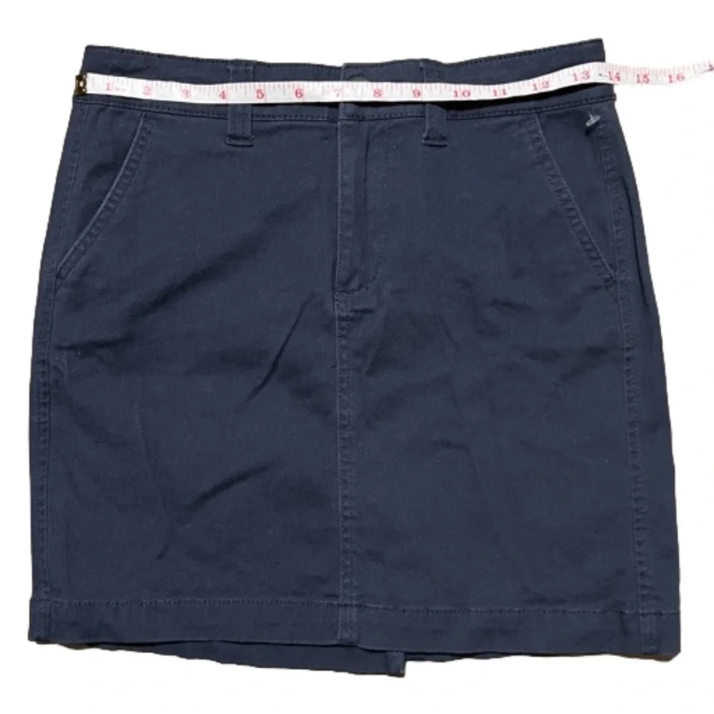 Aeropostale Navy Blue Cotton Spandex Skirt Women Size 00